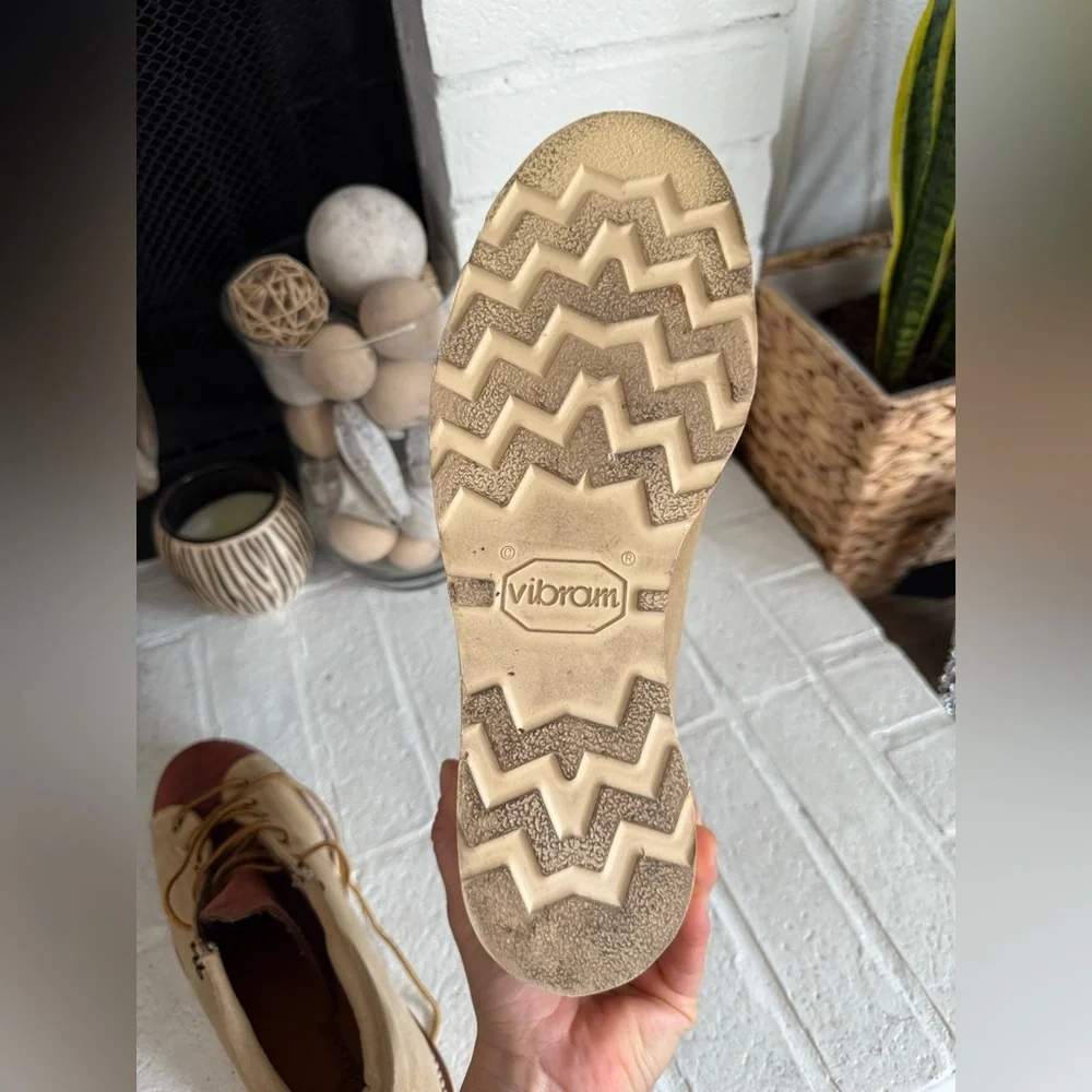 Chippewa Monkey Boots  Suede Leather Size 10 ЕЕЕ Tan Maroon - Picture 11 of 13